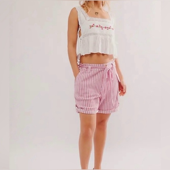 ▪️NWT Free People One Harrison Striped Shorts